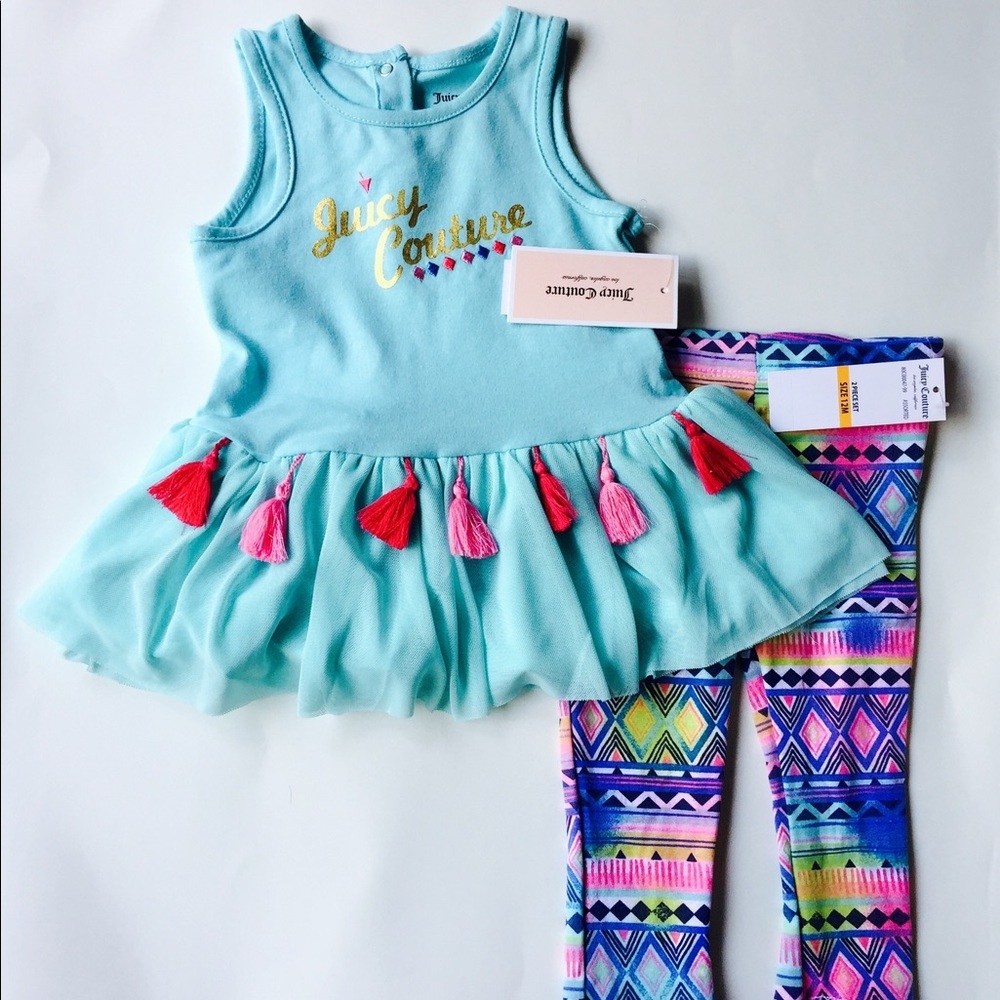NWT Juicy Couture 2 Piece Set For Girls-Size 12M